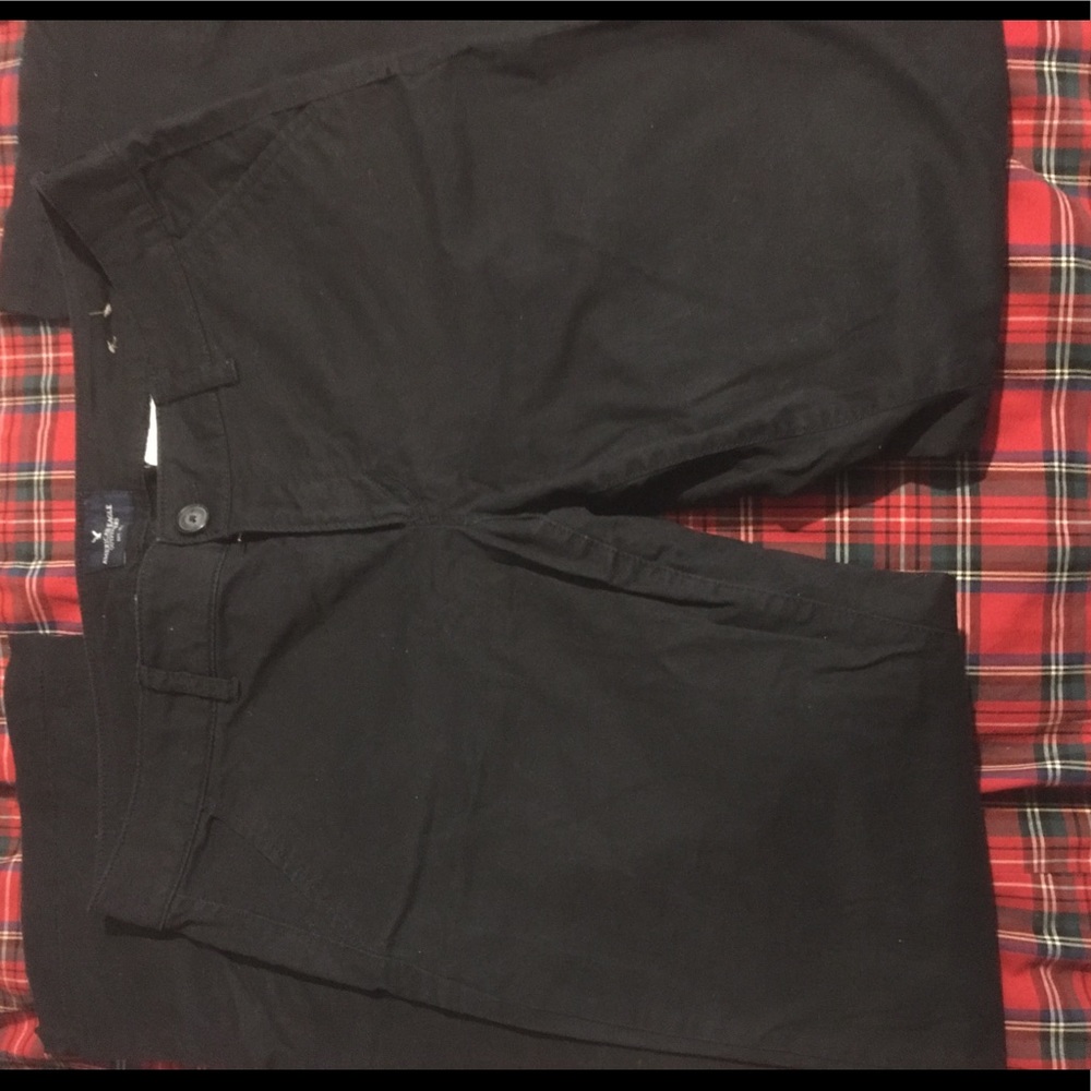 American eagle black khaki pants